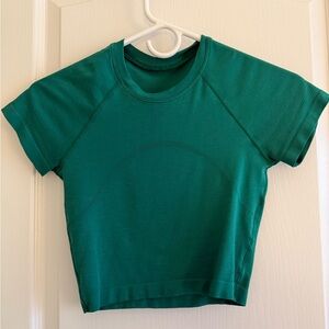 SOLD Swiftly Tech Cropped Short-Sleeve Shirt